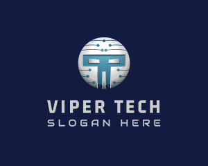 Cyber Tech Robot logo design