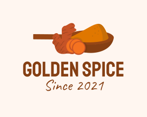 Ginger Powder Spice  logo design