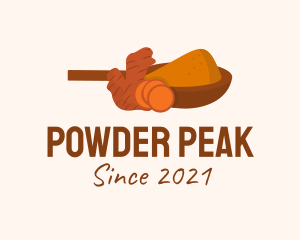 Ginger Powder Spice  logo design