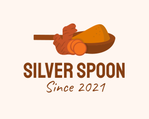 Ginger Powder Spice  logo design