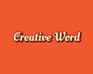 Word - Retro Calligraphic Fashionwear logo design