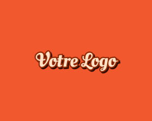 Lettering - Retro Calligraphic Fashionwear logo design