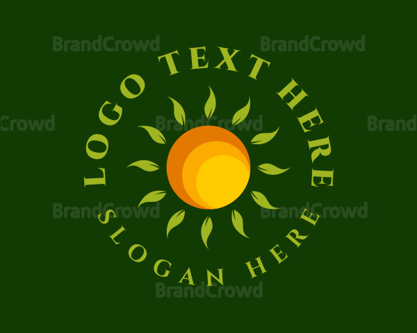 Sun Leaves Eco Farm Logo