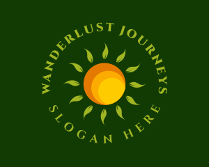 Sustainability - Sun Leaves Eco Farm logo design