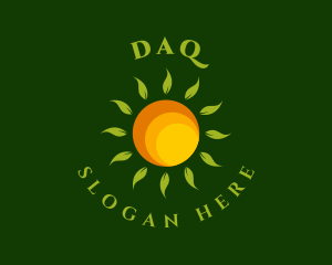 Farmer - Sun Leaves Eco Farm logo design