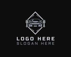 Mechanic - Auto Vehicle Piston logo design