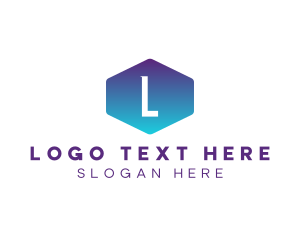 Futuristic - Modern Gradient Hexagon logo design