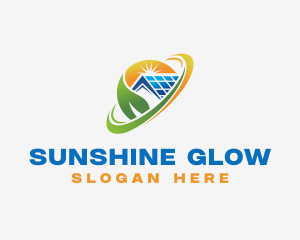 Sunlight - Renewable Solar Panel logo design