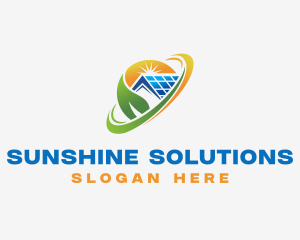 Sunlight - Renewable Solar Panel logo design