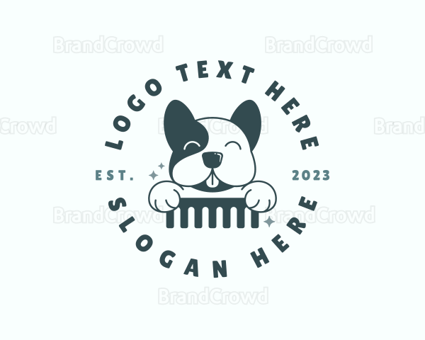 Dog Care Grooming Logo