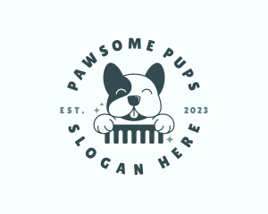 Dog Care Grooming logo design