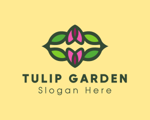Tulips - Nature Flower Garden logo design