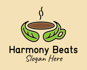 Organic Coffee - Herbal Hot Coffee logo design