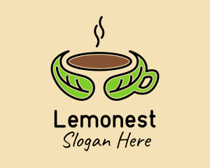 Caffeine - Herbal Hot Coffee logo design