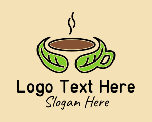 Caffeine - Herbal Hot Coffee logo design