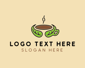 Hot - Herbal Hot Coffee logo design