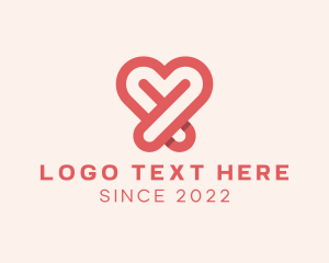 Legs - Romance Dating Heart logo design