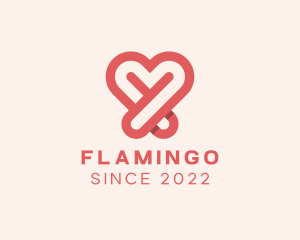 Legs - Romance Dating Heart logo design