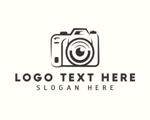 Blogging - Lens Camera Photography logo design