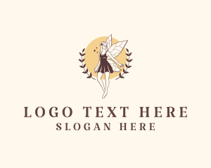 Magical - Beautiful Mythical Fairy logo design