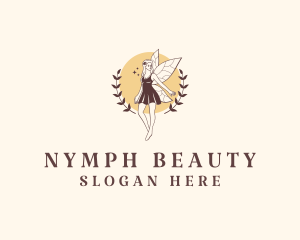 Beautiful Mythical Fairy logo design