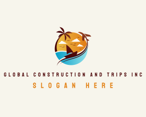 Trip - Beach Travel Vacation logo design