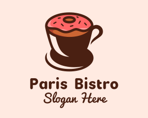 Coffee Donut Cup  logo design