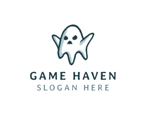Scare - Creepy Halloween Ghost logo design