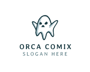 Soul - Creepy Halloween Ghost logo design