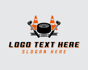 Wrenches - Tire Roadside Repair logo design