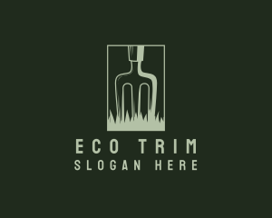 Eco Friendly Gardening Fork logo design