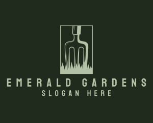 Eco Friendly Gardening Fork logo design