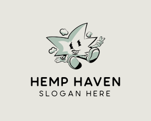 Marijuana Cannabis Weed logo design