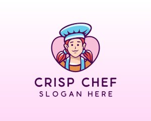 Female Chef Baker logo design