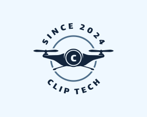 Quadcopter Tech Drone logo design