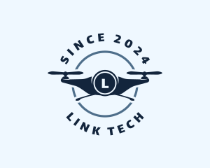 Quadcopter Tech Drone logo design