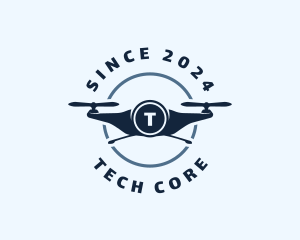 Quadcopter Tech Drone logo design