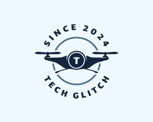 Quadcopter Tech Drone logo design