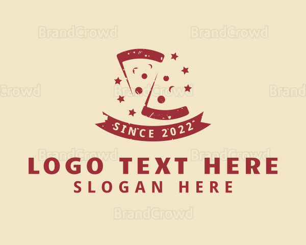 Red Pepperoni Pizza Logo