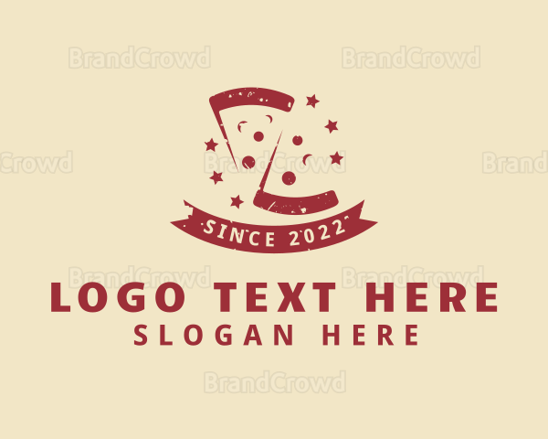 Red Pepperoni Pizza Logo