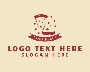 Red Pepperoni Pizza  logo design