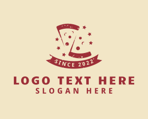 Fast Food - Red Pepperoni Pizza logo design