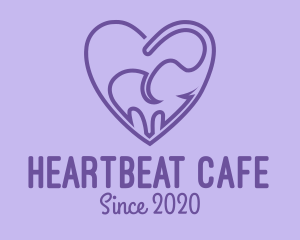 Heart - Elephant Love Heart logo design