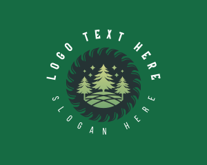 Contractor - Forest Logging Carpentry logo design