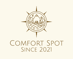 Mountaineering Camp Compass logo design