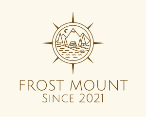 Mountaineering Camp Compass logo design