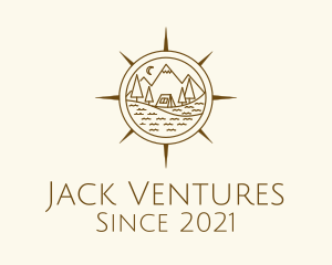 Mountaineering Camp Compass logo design