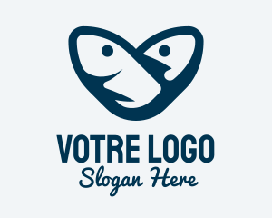 Blue Tuna Heart Logo