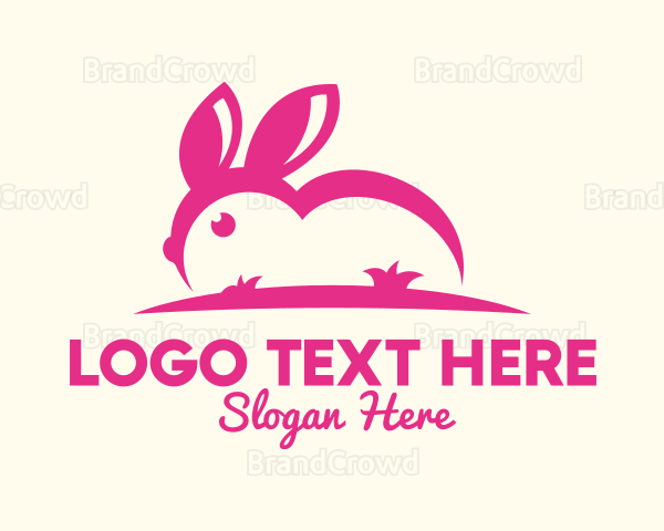 Pink Bunny Ears Logo