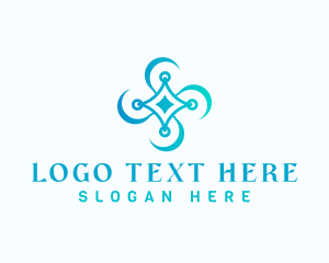 Entertainment - Aerial Drone Propeller logo design